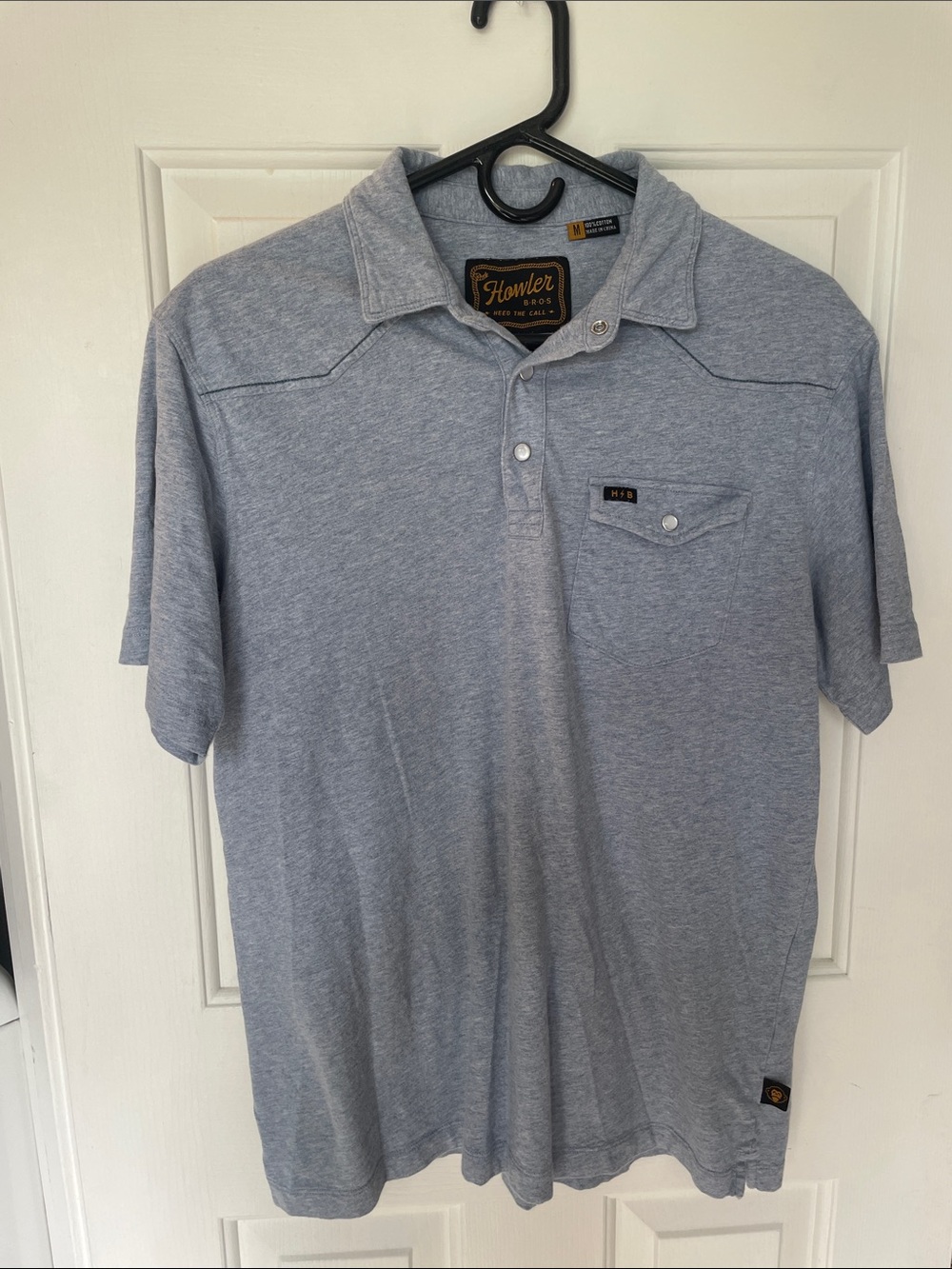Howler Brothers Light Blue Polo Shirt